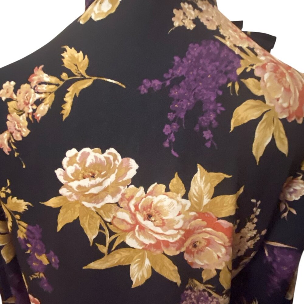 Ralph Lauren Floral Print Ruffle Blouse - Picture 4 of 7